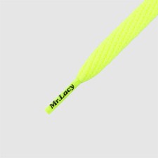 Short Laces Flat Neon Lime Yellow Mr Lacy Smallies,High quality Shoelaces 90cm