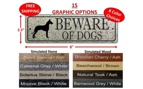 Beware dogs sign - beware,