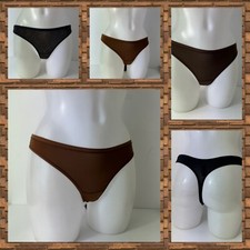 Ladies Ex M&S  Thongs  5 Pack Assorted Colours Size 6 8 10 12  16