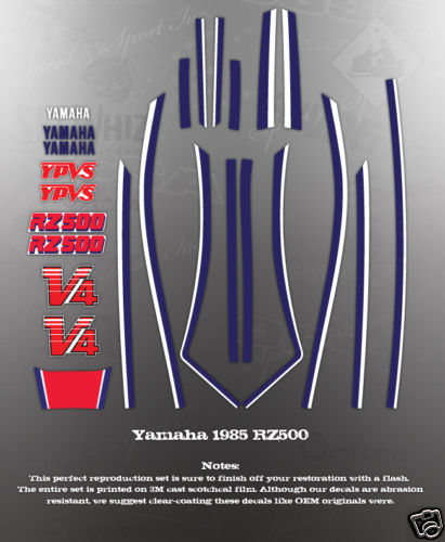 Yamaha 1985 rz500 - yamaha, decal