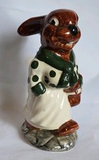 Rare Ellgreave Pottery Mrs Rabbit Figurine Preowned Good Condition