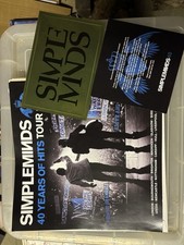 Simple Minds VIP Tour Poster and Sticker Set Mint Condition