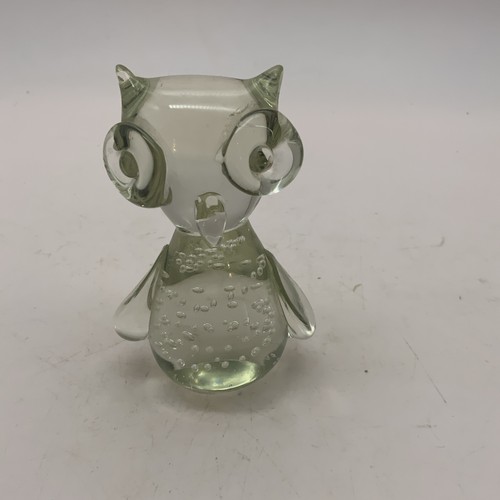 Vintage glass owl - vintage, ornament