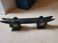 Japanese Asian sword katana holder black lacquer effect resin Bushido 