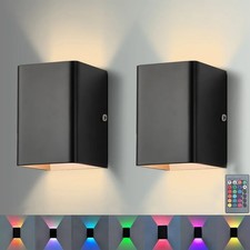 2PCS LED Wall Lights Remote