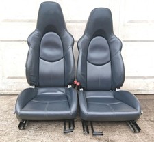 PORSCHE BOXSTER (987) CARRERA 911 (997) -BLUE LEATHER FRONT SPORTS SEATS