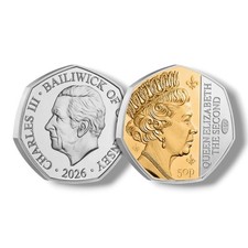 2026 The Queen Elizabeth II Centenary 50p Coin With King Charles lll