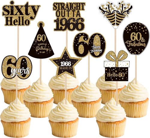 36pcs happy 60th - 36pcs,