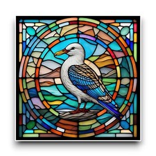LARGE Seagull Bird Square