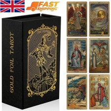 78 Gold Foil Tarot Cards with
