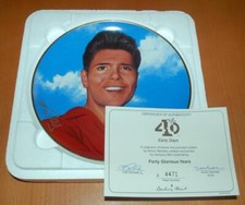 Cliff Richard - Forty Glourious Years - Early Days - Danbury Mint Plate