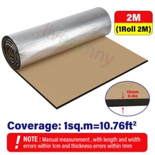 Aluminum Foil Insulation Self-adhesive Car Van Boat Closed Cell Foam*Heat,Camper