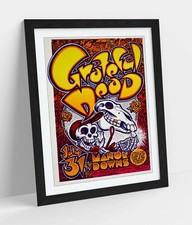 PSYCHEDELIC VINTAGE GRATEFUL DEAD POSTER -FRAMED WALL ART PICTURE PRINT 4 SIZES