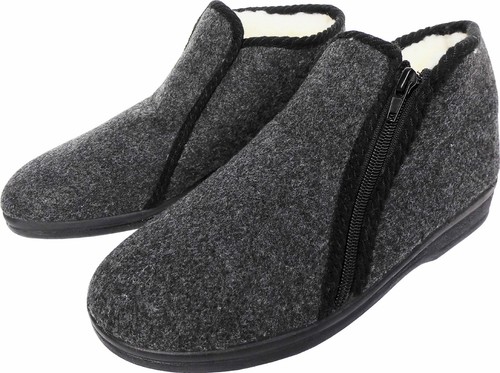 Warm slippers graphite size - warm,