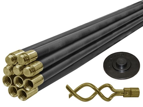 Piece drain rod set - 12,