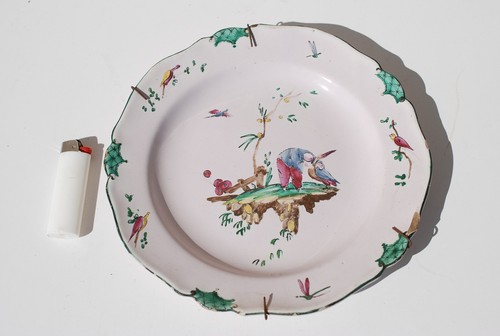 Marseille earthenware plate - earthenware,