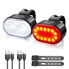 2x Mountain Bike Lights USB
