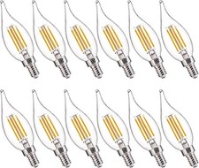 12P E14 Flame Tip Candle Light