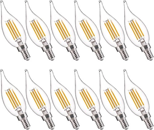 12p e14 flame tip candle - tip, light