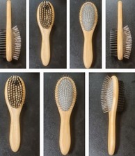 Pet Grooming Brush Cat Dog D-Sided Comb For Long Short Hair Wooden Bamboo 7x23cm