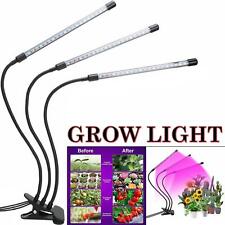 LED Grow Light For Indoor Plants Greenhouses Full Spectrum USB Power 3 Bulbs Inc