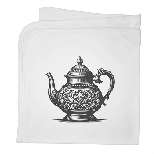 Fancy teapot baby blanket - 'fancy,