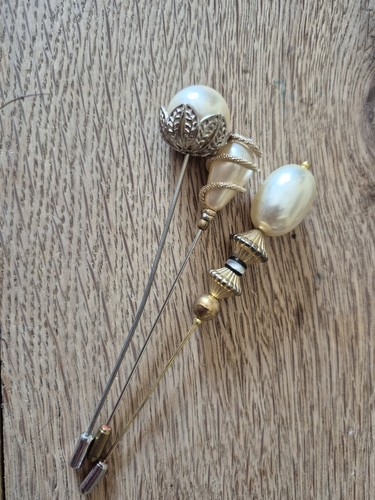 Vintage decorative hat pins 3 - vintage,