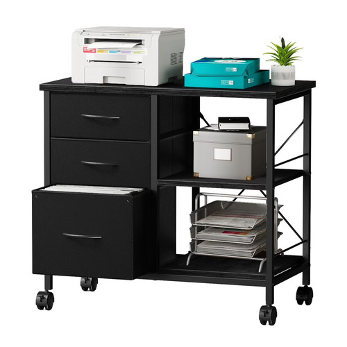 Rolling file cabinet with - with, 3