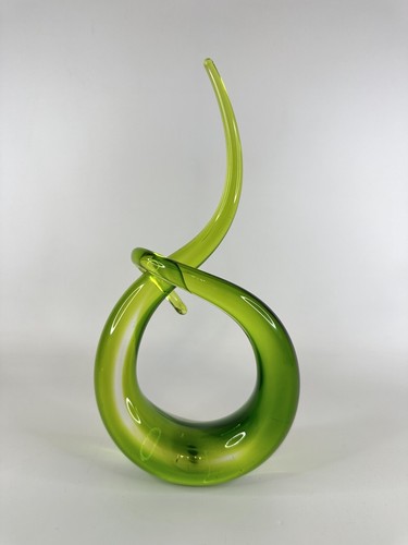 Italian abstract green murano - green,