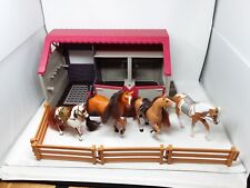 Lori Horse Stable Playset with 4 Horses