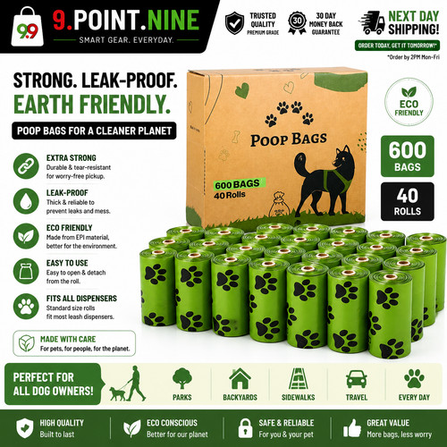 600 dog poop bags rolls - 600,