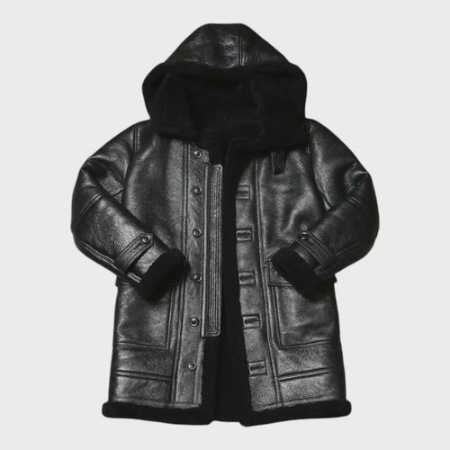 Men black sheepskin - men's,