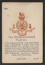 OGDENS-ARMY CRESTS & MOTTOES-#130- NORTHUMBERLAND FUSILIERS 