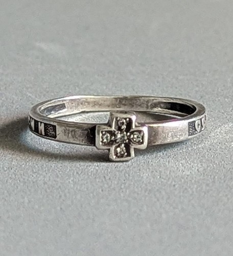 Orthodox cross ring silver - orthodox,