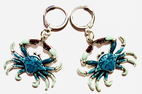 Cute shiny blue crab - cute,