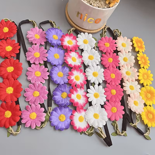 Flower headband head - headband,
