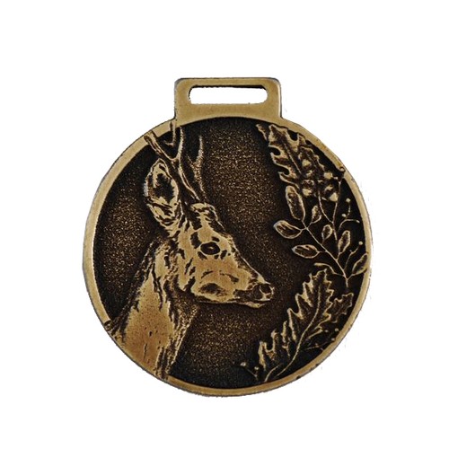 Deer stag decoration medal - stag,