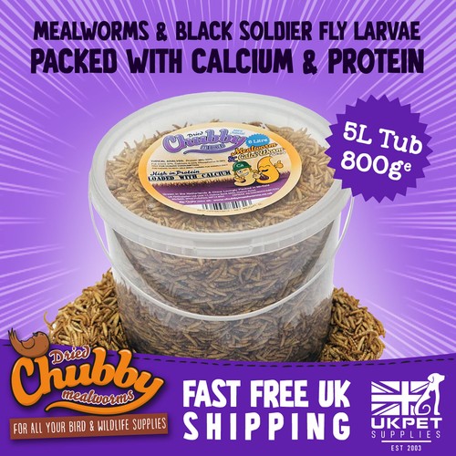 Litre tub chubby dried - litre, of