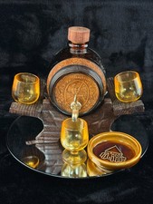 Vintage Amber Glass Barrel