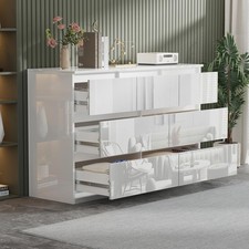 White High Gloss 7 Drawer