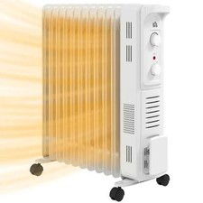 2.5kW Oil Filled Electric Radiator 11 Fin White 820-413V72WT