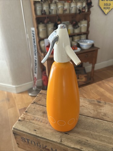 Vintage bright orange boc soda - bright,