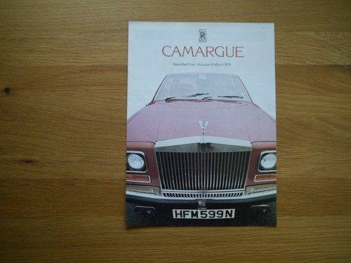 Rolls royce camargue autocar - rolls,