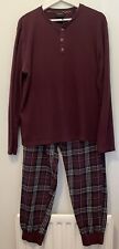 Men’s Burgundy Pyjama Set