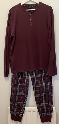 Men burgundy pyjama - men’s, set