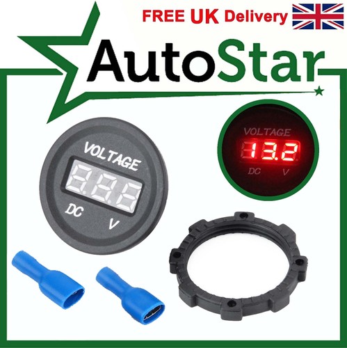 Led digital voltmeter battery - led,