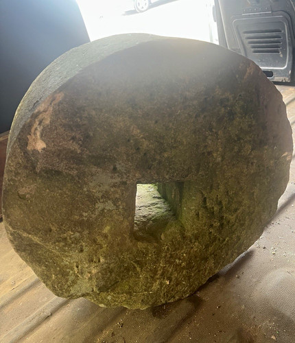Large antique 19th - 19th, round