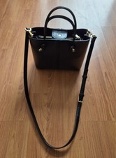 Zara Women's Mini City Bag  Shoulder Bag With A Detachable Crossbody Strap Black