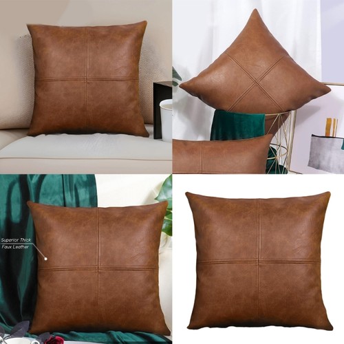 Modern faux leather lumbar - leather,