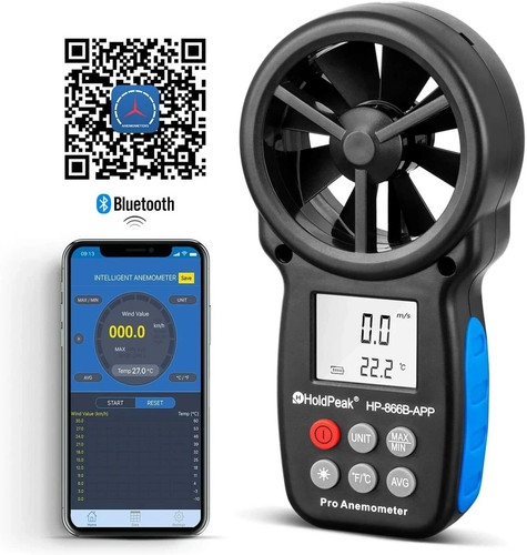 Bluetooth anemometer 30m s - bluetooth, 0.3-30m/s